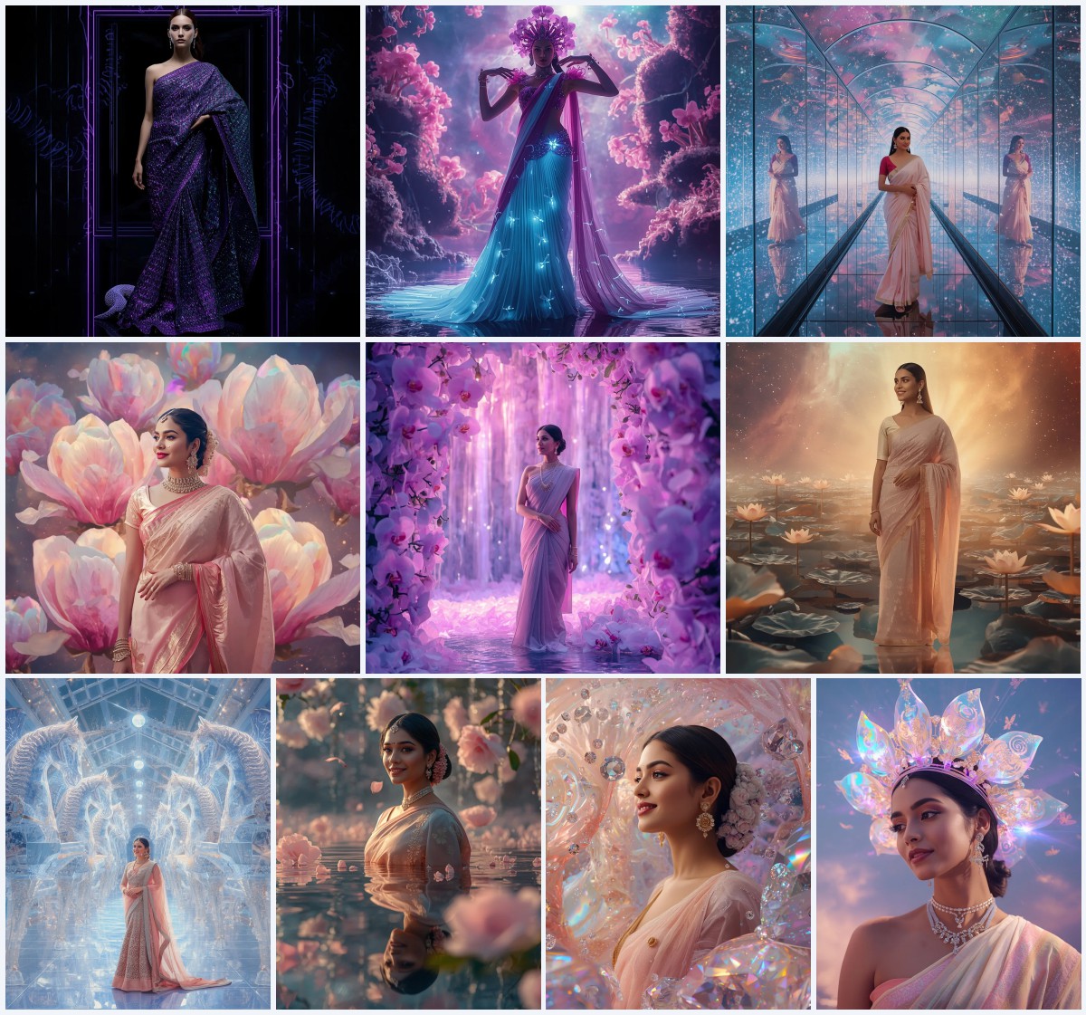 Top 10 Artistic Linen Saree AI Prompts for Minimalist Aesthetic Photoshoots | traditional prompt for gemini ai girl